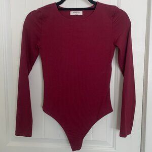 Babaton Contour Squareneck Bodysuit in Grapevine